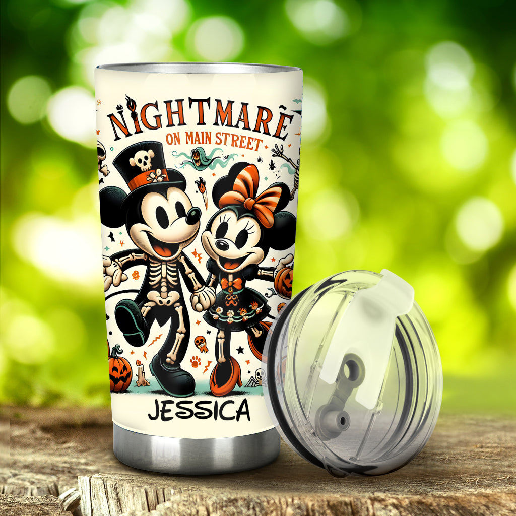 Personalized Nightmare On Main Street Tumbler Custom Name Gift Tumbler GradoCreations