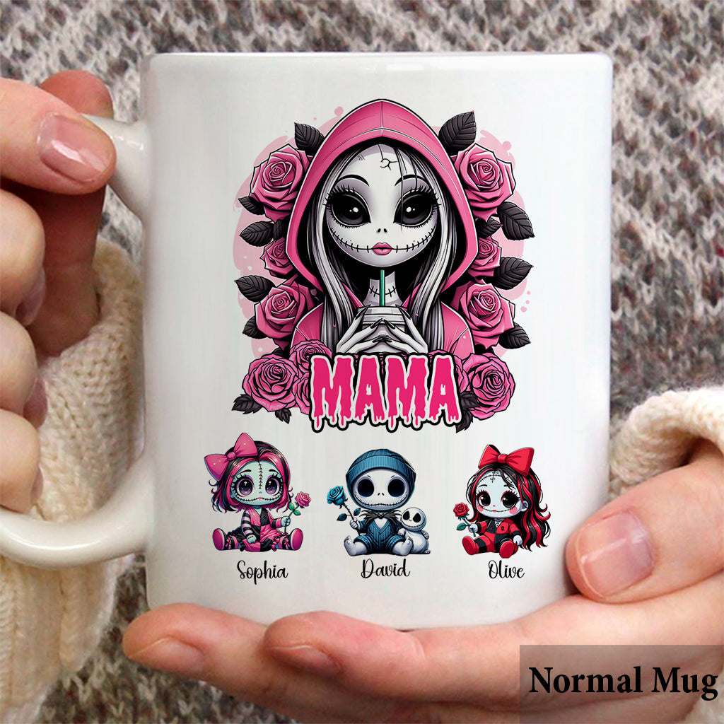 Personalized Nightmare Mug with Custom Name for Mom | Halloween Gift Mug GradoCreations