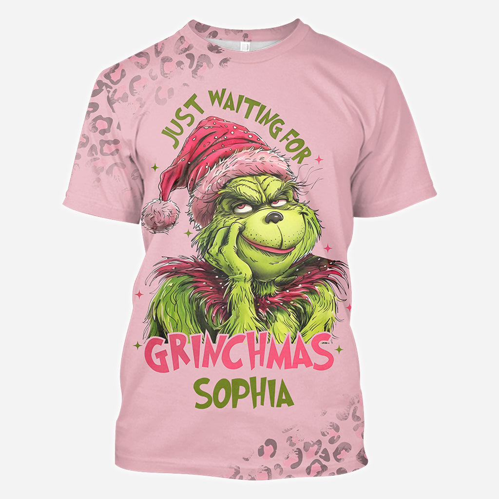 Personalized Grinch Christmas All Over Shirt for Kids with Custom Name All Over Shirt GradoCreations