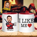 Personalized Accent Mug I Like Me Custom Photo Gift Accent Mug GradoCreations