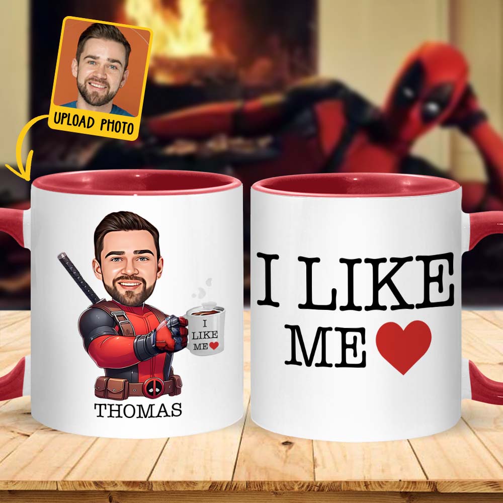 Personalized Accent Mug I Like Me Custom Photo Gift Accent Mug GradoCreations