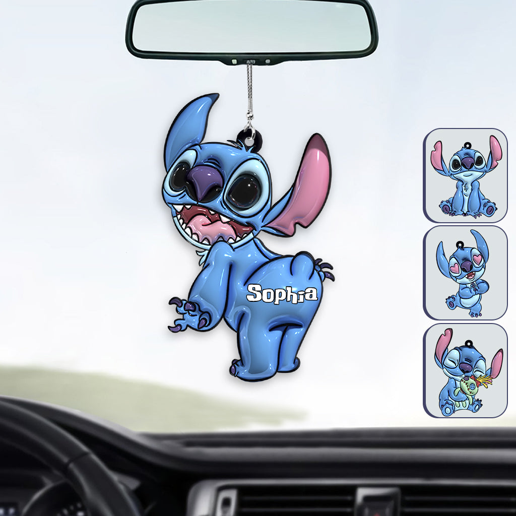Personalized Ohana Car Ornament Custom Name Gift for Family Car Ornament GradoCreations