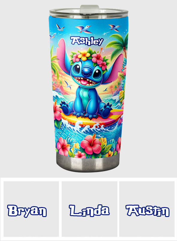 Personalized Ohana Tumbler Custom Name Summer Gift Tumbler GradoCreations