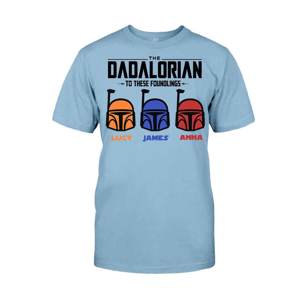 Personalized Dadalorian T-Shirt & Hoodie Gift for Dad | Custom Family Names T-shirt & Hoodie GradoCreations