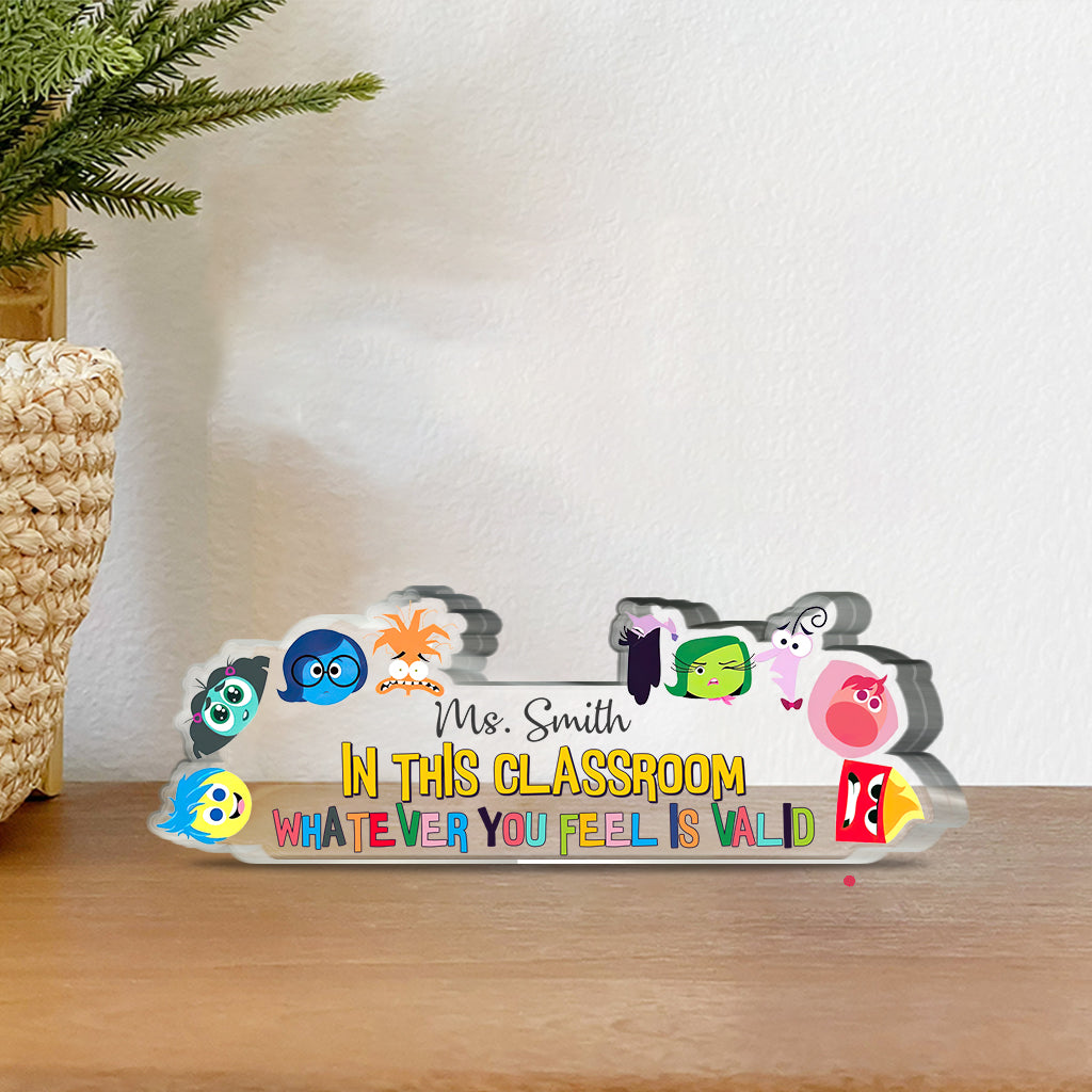 Personalized Custom Shaped Acrylic Plaque for Teacher Appreciation Custom Shaped Acrylic Plaque GradoCreations