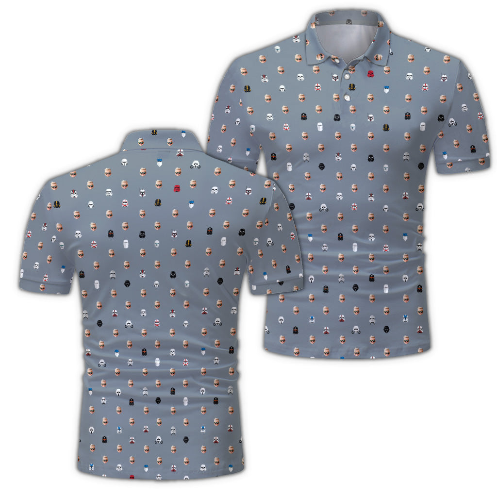 Personalized The Force Polo Shirt Custom Dad Gift Polo Shirt GradoCreations