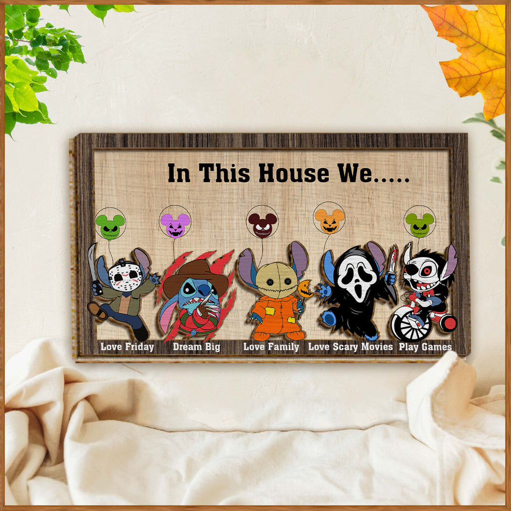 Personalized 2 Layered Wood Sign Custom Ohana Home Decor Gift 2 Layered Wood Sign GradoCreations