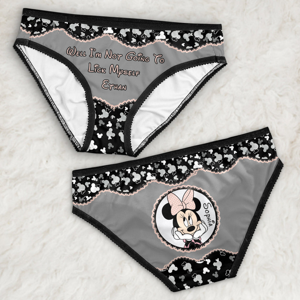 Personalized Lace Border Women Briefs Custom Name Gift Lace Border Women Briefs GradoCreations
