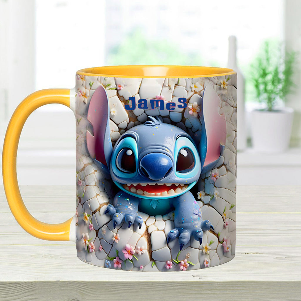 Personalized Ohana Accent Mug Custom Name Gift for Kids Accent Mug GradoCreations