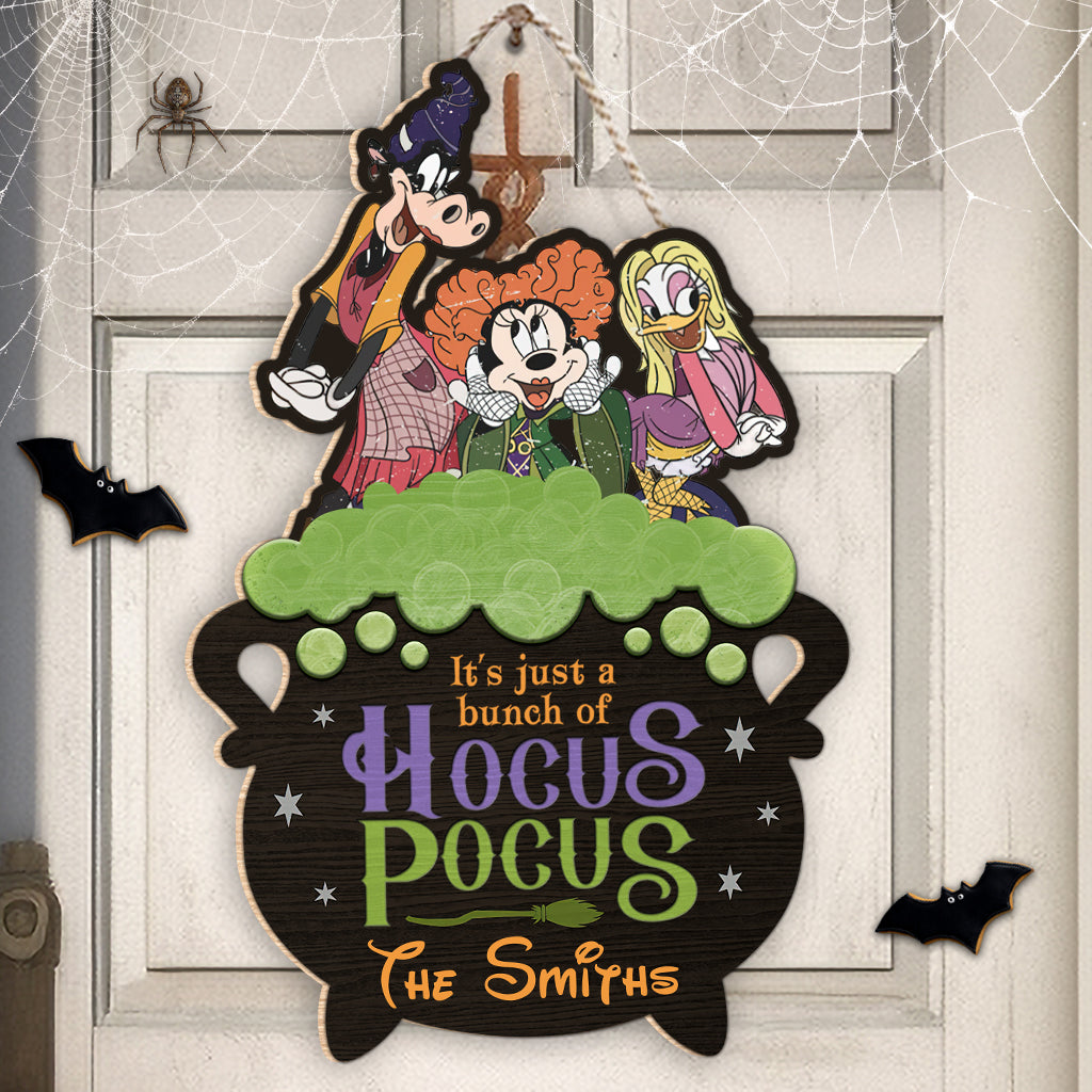 Personalized Hocus Pocus Wood Sign Custom Family Name Gift Wood Sign GradoCreations