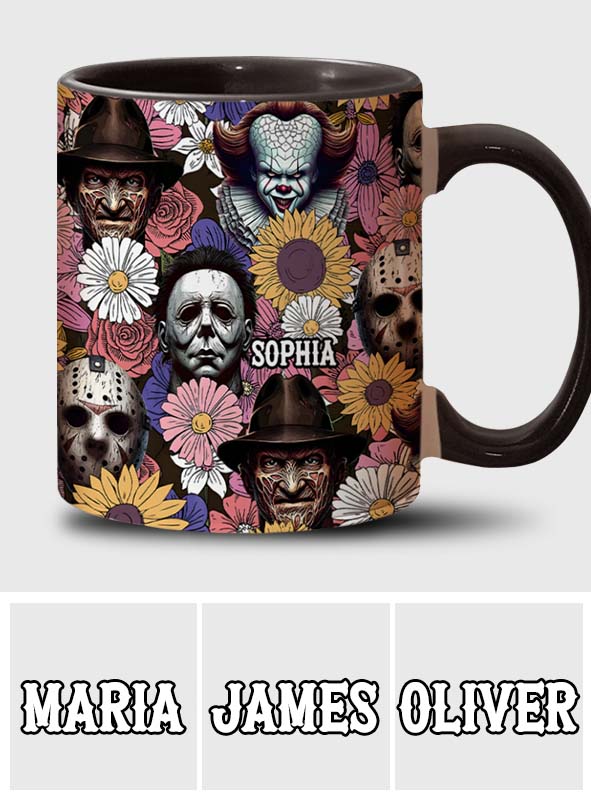 Personalized Horror Accent Mug with Custom Name for Fans Accent Mug GradoCreations