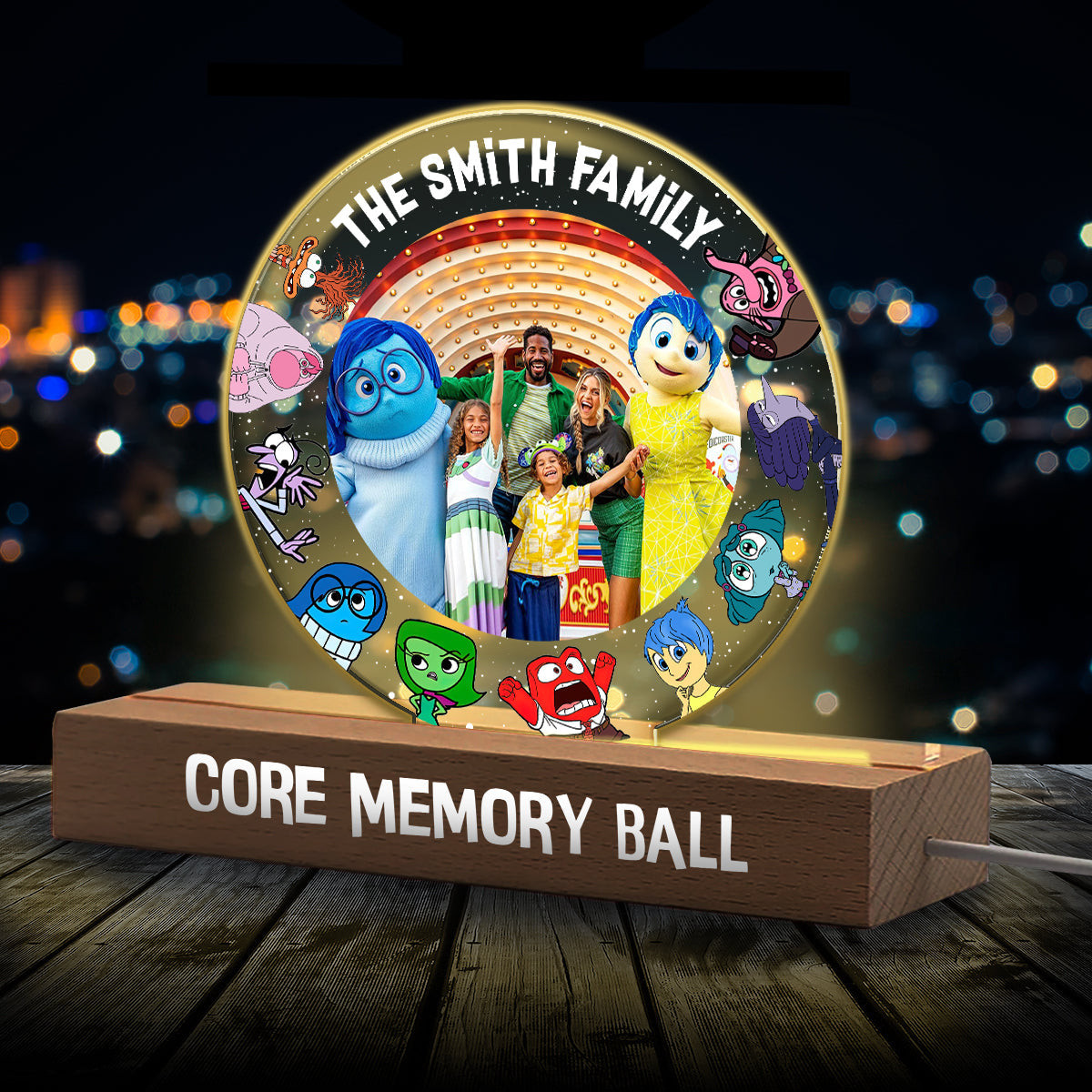 Personalized LED Night Light Custom Photo Gift for Family Shaped Led Night Light GradoCreations