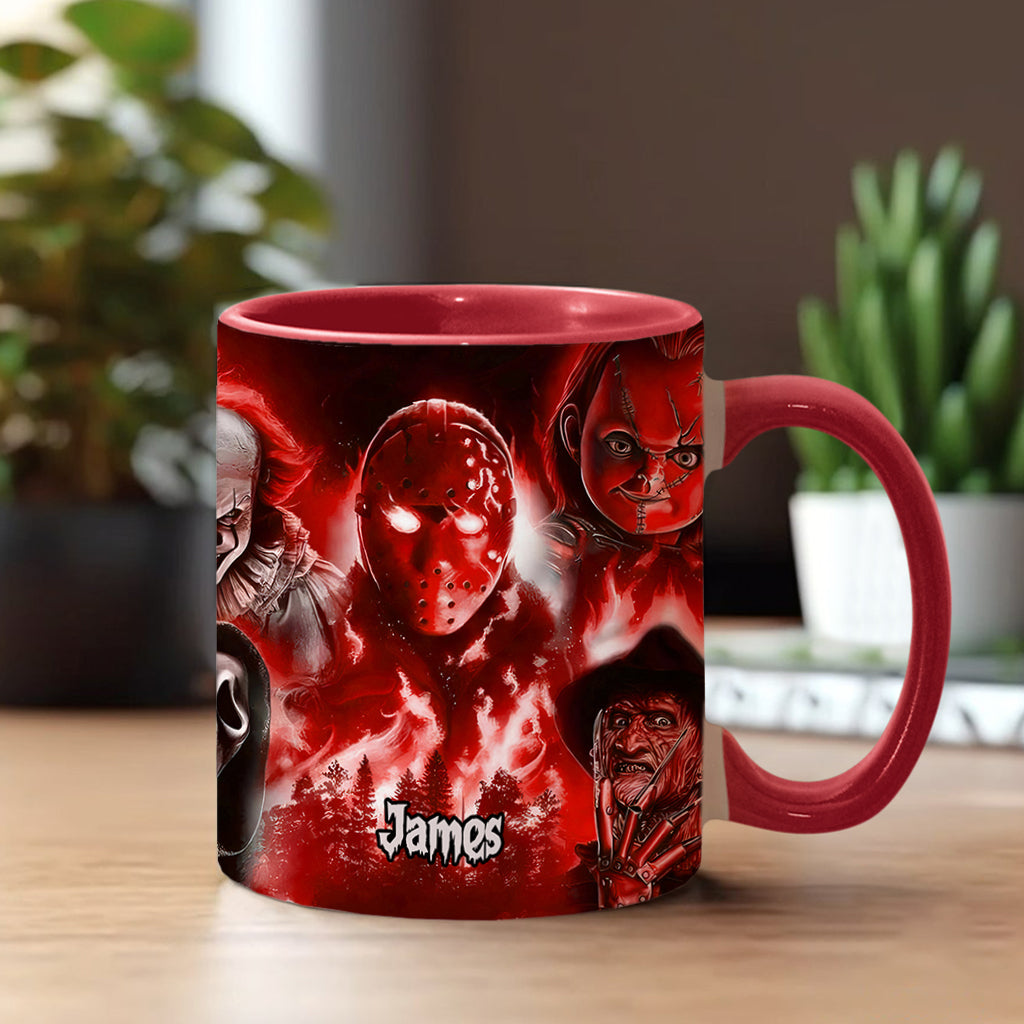 Personalized Horror Movie Accent Mug Custom Name Gift for Fans Accent Mug GradoCreations