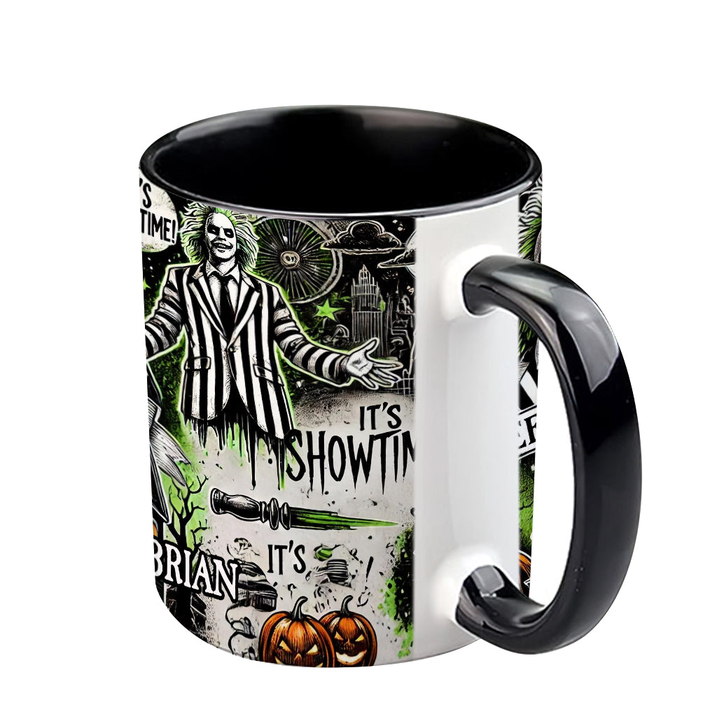 Personalized Halloween Accent Mug Custom Name Gift Idea Accent Mug GradoCreations