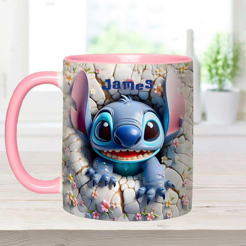 Personalized Ohana Accent Mug Custom Name Gift for Kids Accent Mug GradoCreations