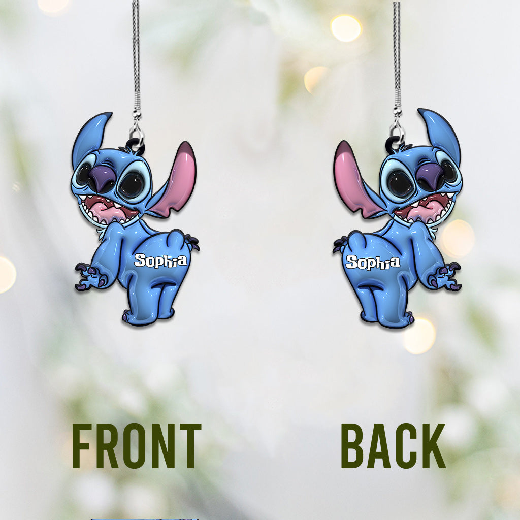 Personalized Ohana Car Ornament Custom Name Gift for Family Car Ornament GradoCreations
