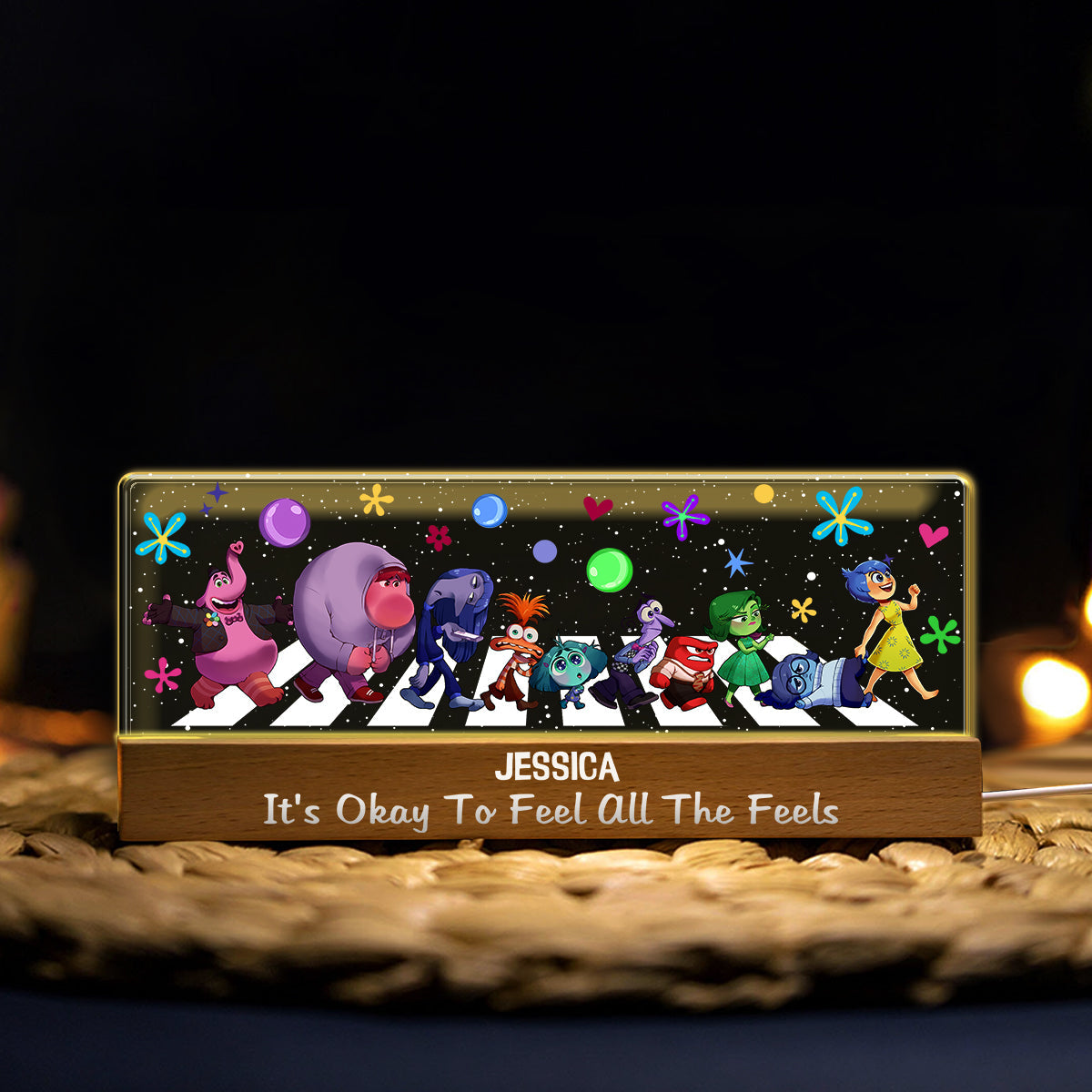 Personalized LED Night Light Custom Name Unique Gift for Mom Custom LED Night Light GradoCreations