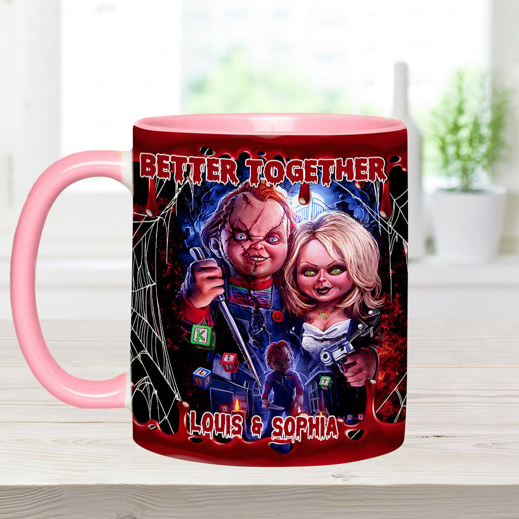 Personalized Chucky & Tiffany Accent Mug Custom Name Gift Accent Mug GradoCreations