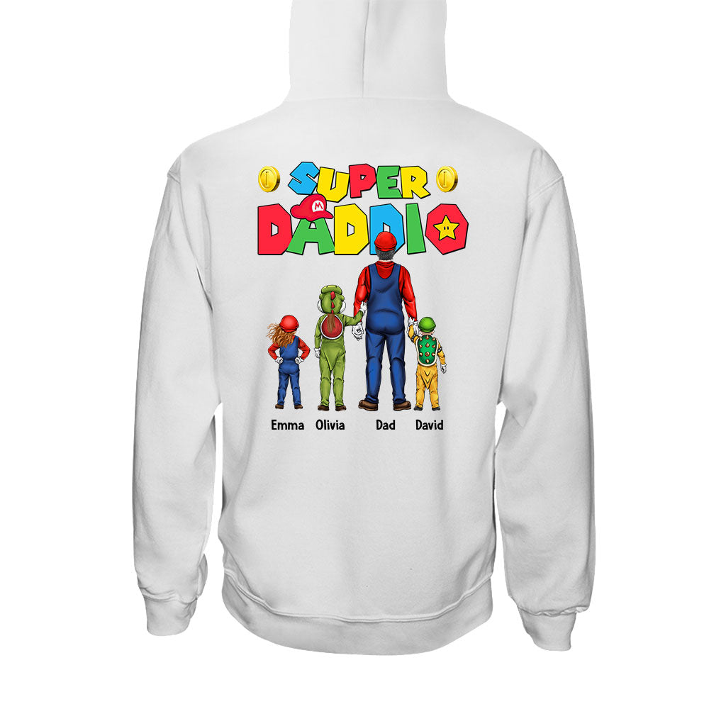 Personalized Super Daddio T-Shirt and Hoodie Gift for Dad T-shirt And Hoodie GradoCreations