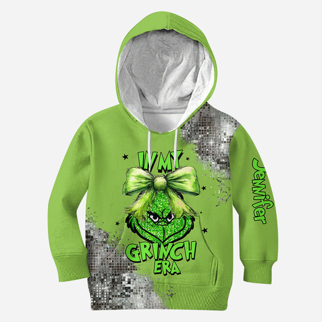 Personalized Grinch Era Hoodie and Leggings Set Gift for Christmas Hoodie & Leggings GradoCreations