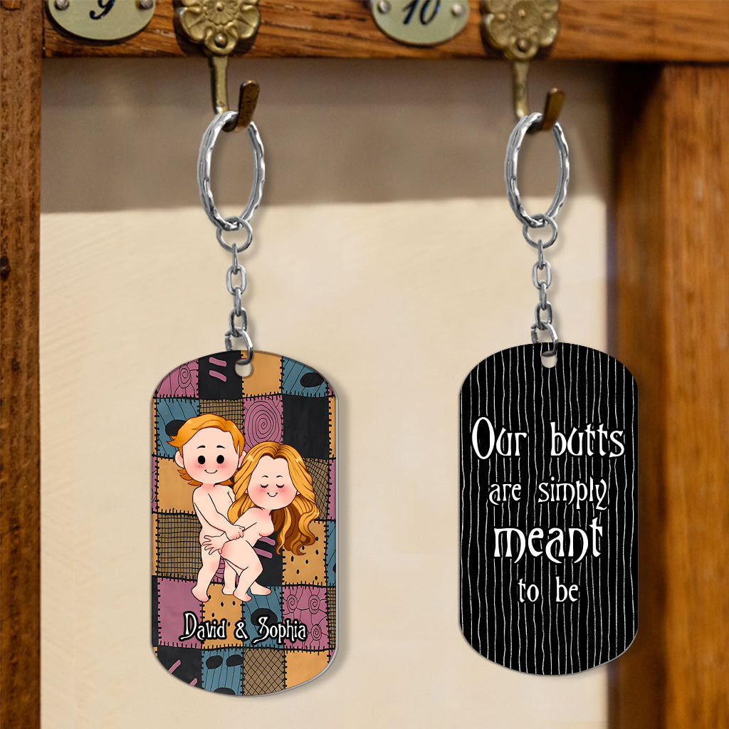 Personalized Stainless Steel Keychain Unique Couple Gift Custom Name for Anniversary Stainless Steel Keychain GradoCreations