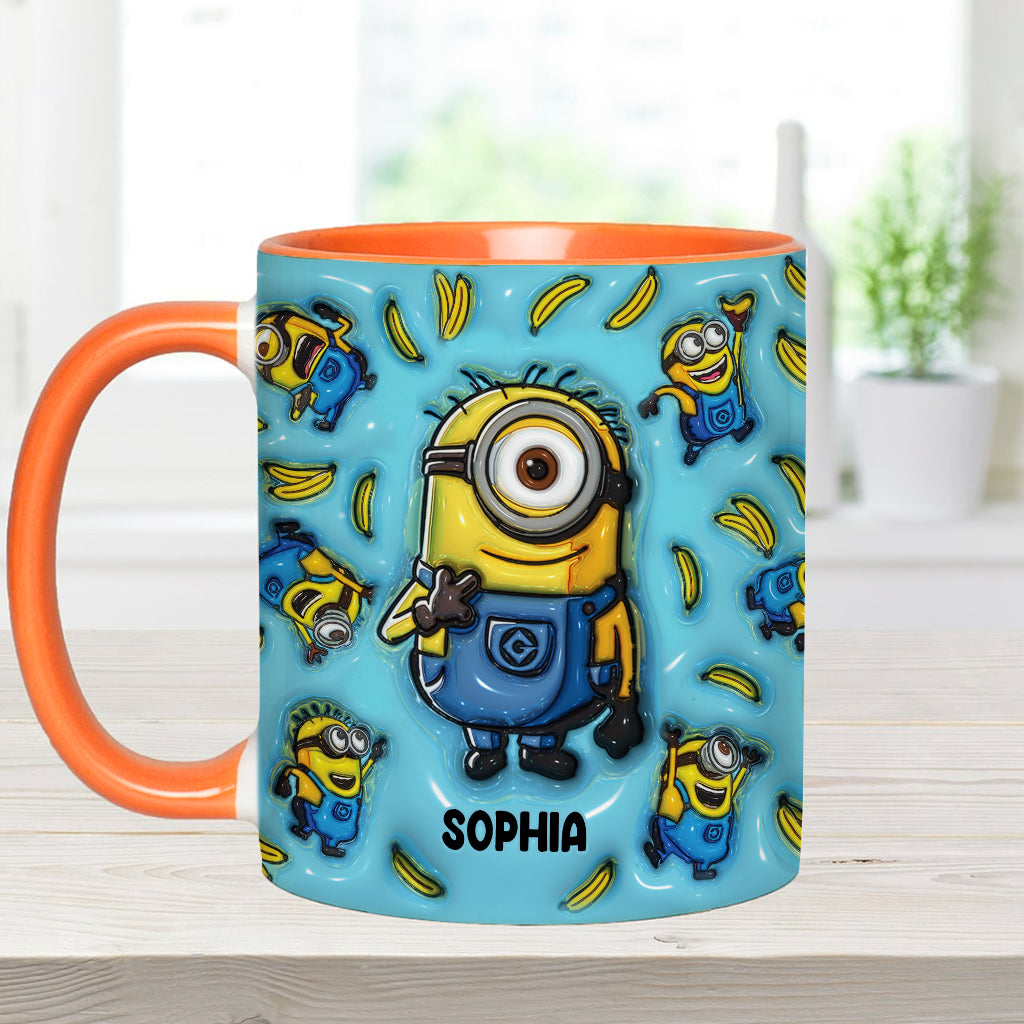 Personalized Ceramic Accent Mug Funny Quote Custom Name Gift Accent Mug GradoCreations