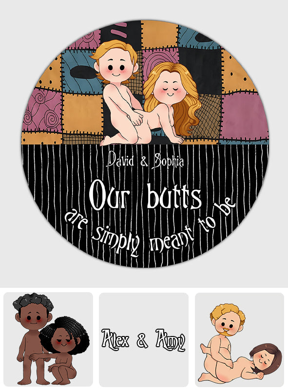 Personalized Round Rug Custom Couple Design Unique Home Decor Round Rug GradoCreations