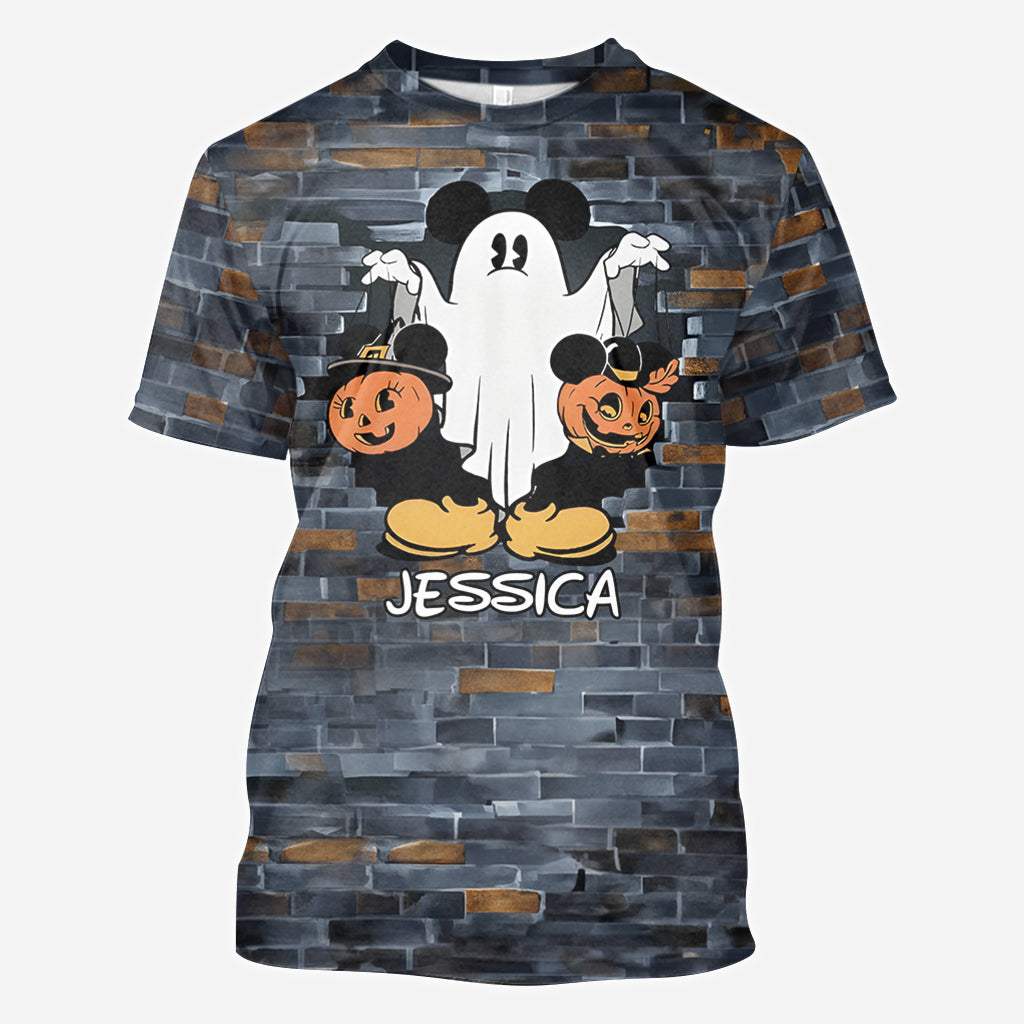 Funny Personalized Ghost Mouse All Over Shirt for Kids & Adults All Over Shirt GradoCreations