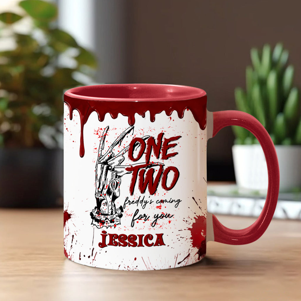 Personalized Horror Accent Mug Custom Name Gift for Fans Accent Mug GradoCreations