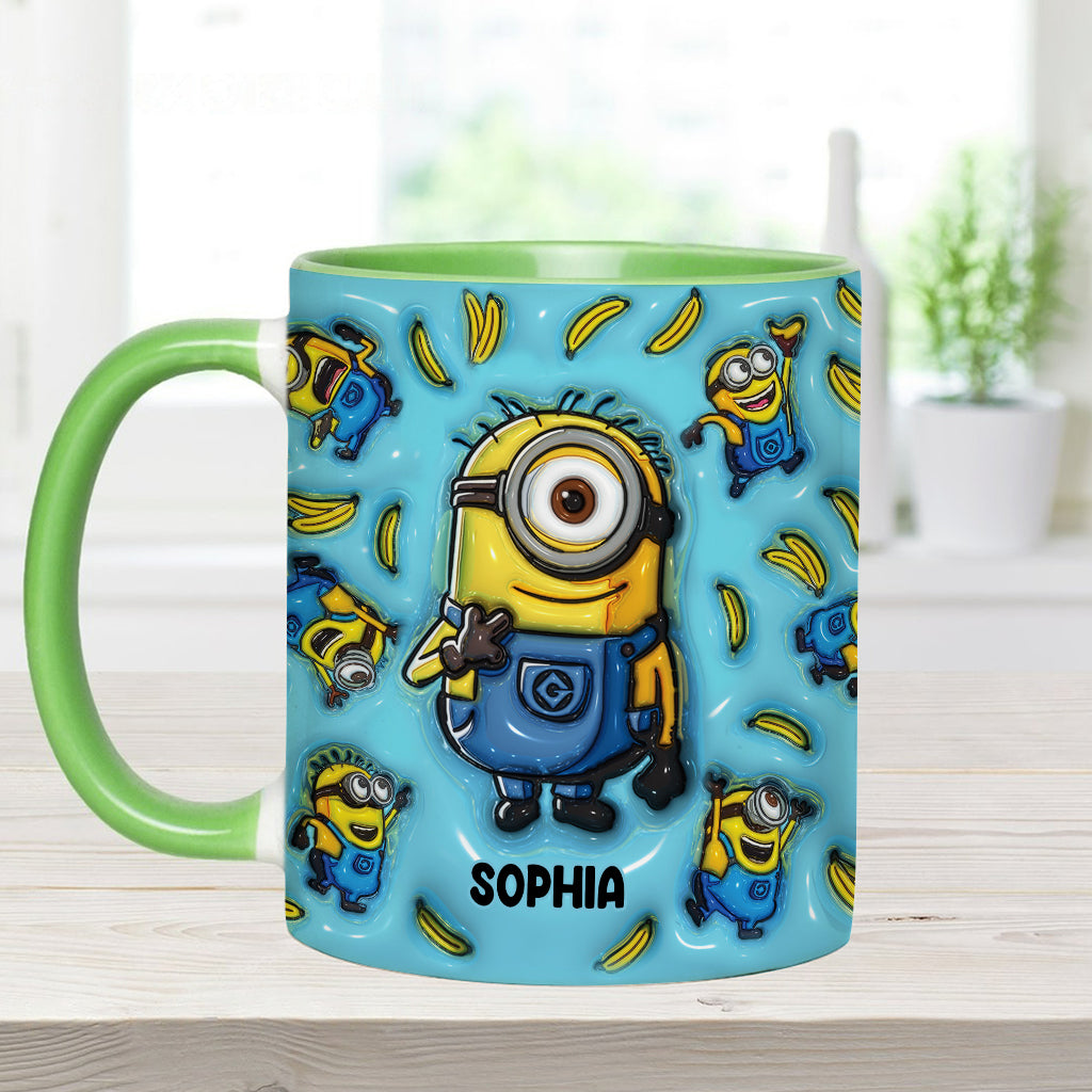 Personalized Ceramic Accent Mug Funny Quote Custom Name Gift Accent Mug GradoCreations