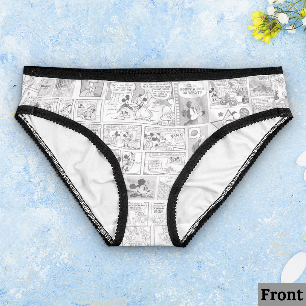 Personalized Lace Border Briefs Set for Couples | Custom Gift Lace Border Women Briefs And Men’s Boxer Briefs GradoCreations