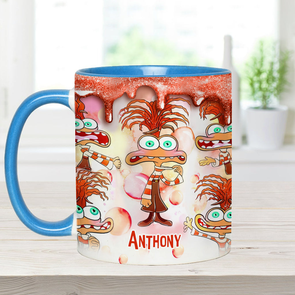 Personalized Two-Tone Accent Mug Custom Name Gift Accent Mug GradoCreations