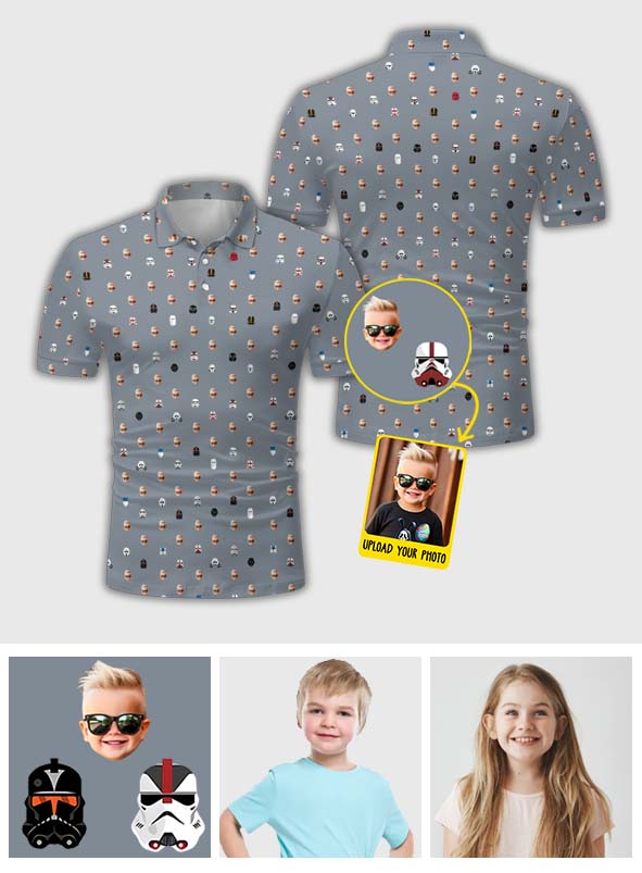 Personalized The Force Polo Shirt Custom Dad Gift Polo Shirt GradoCreations