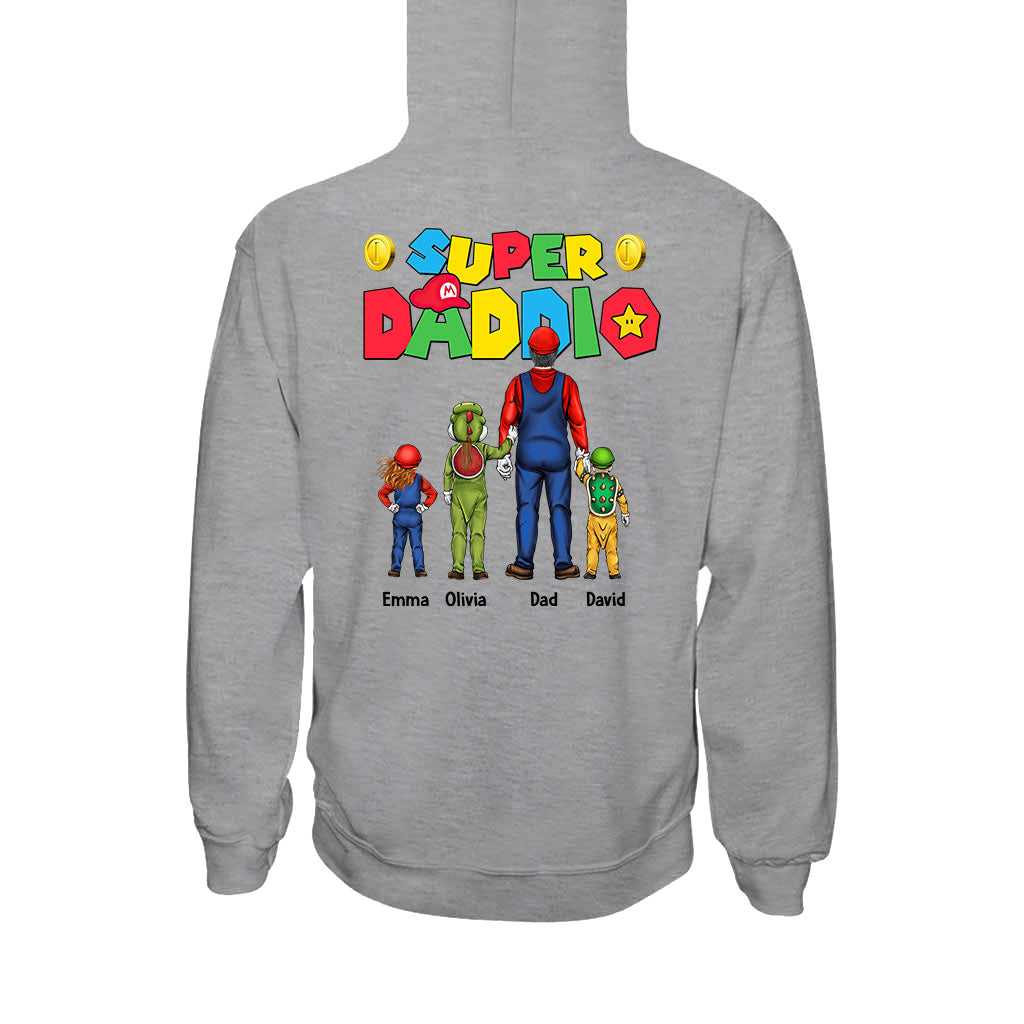 Personalized Super Daddio T-Shirt and Hoodie Gift for Dad T-shirt And Hoodie GradoCreations