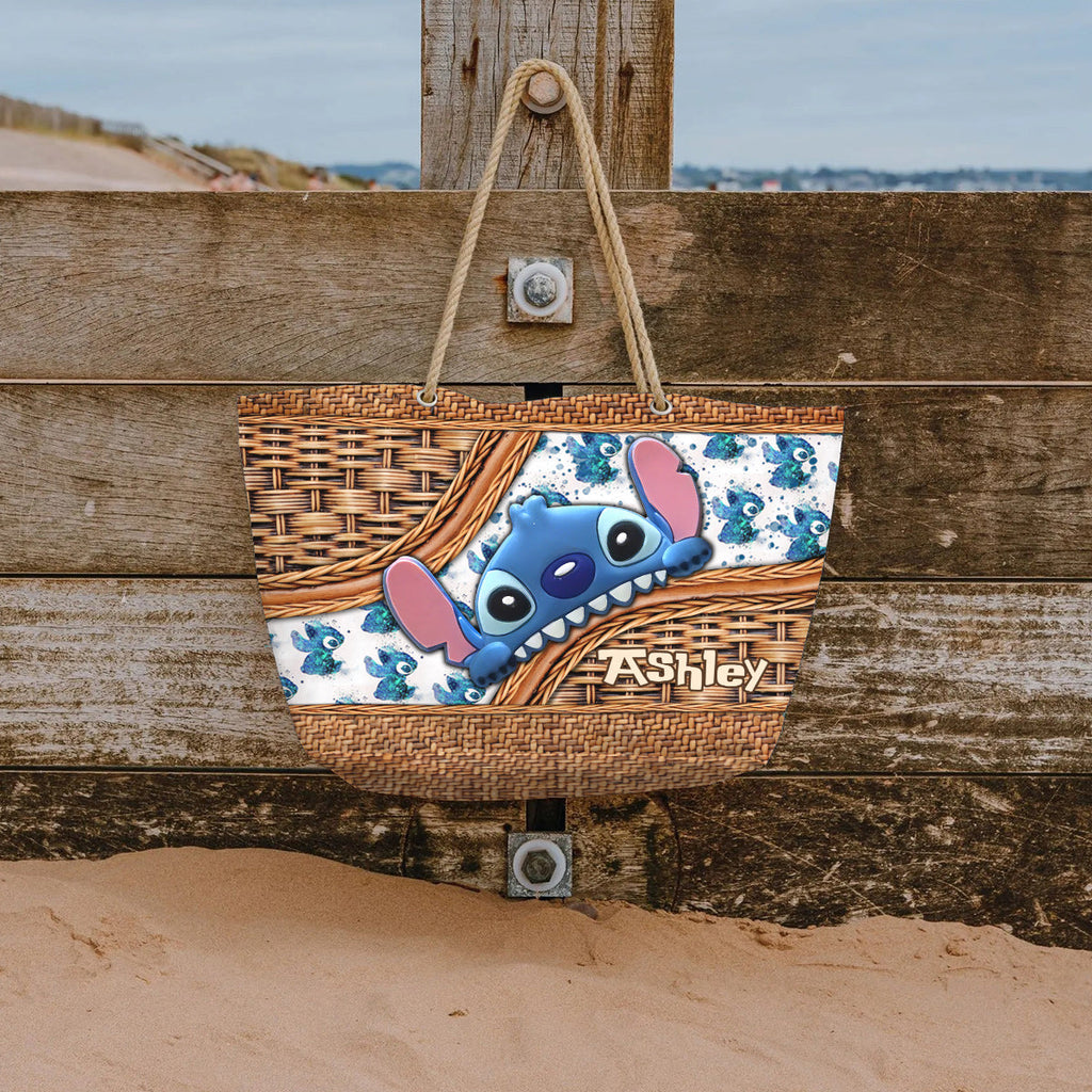Personalized Canvas Beach Bag with Custom Design for Beach Day Beach Bag GradoCreations
