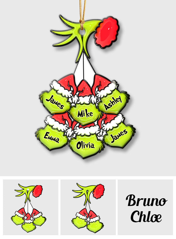 Personalized Mama Grinch Christmas Ornament Custom Name Gift Ornament GradoCreations
