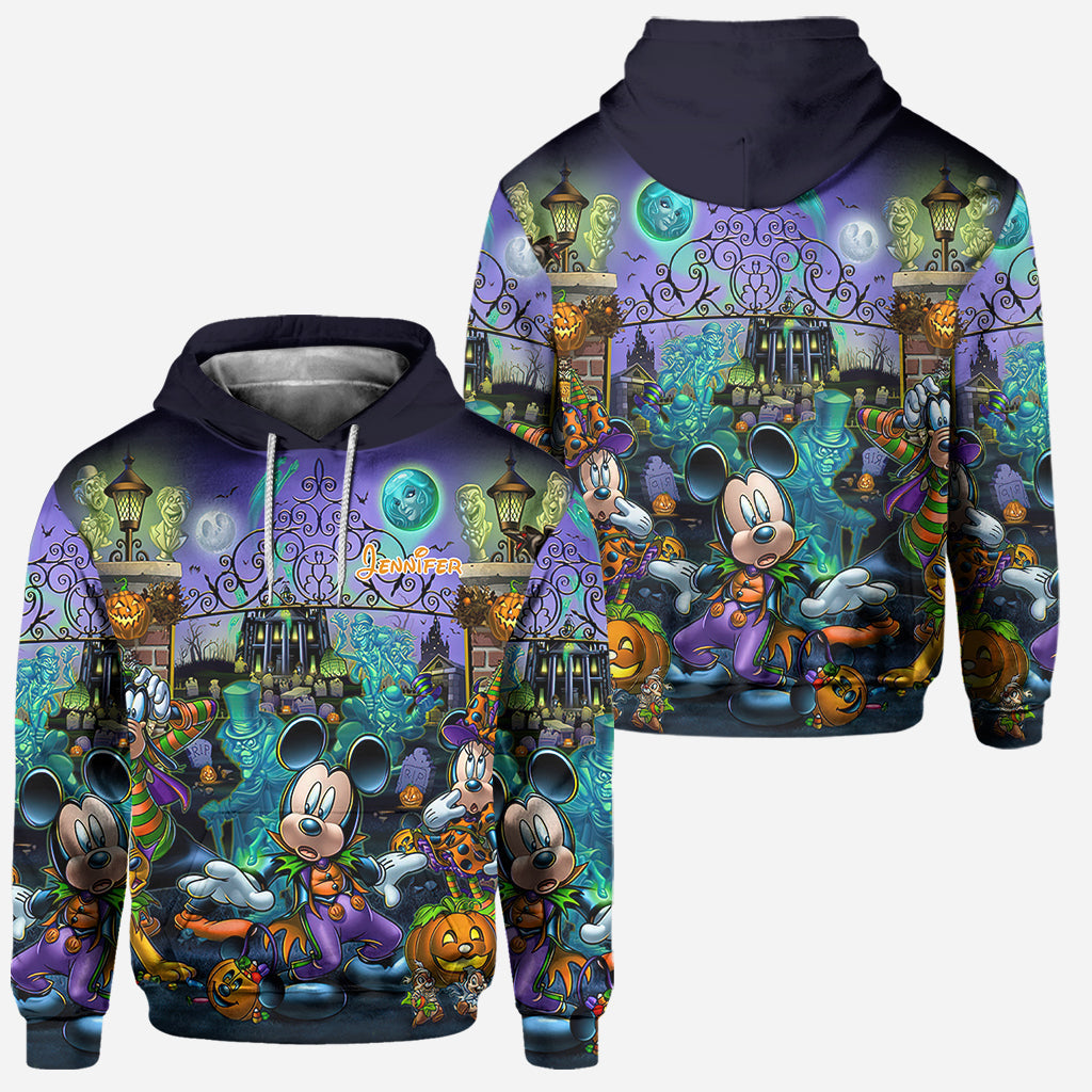 Personalized Halloween Mouse Hoodie and Leggings Set for Kids Hoodie & Leggings GradoCreations