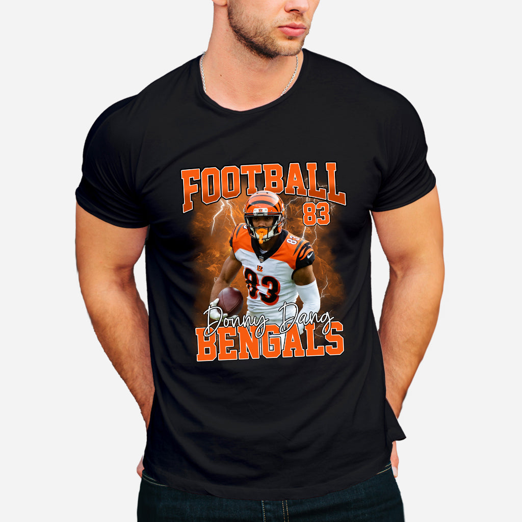 Personalized Football T-Shirt and Hoodie Custom Game Day Gift T-shirt & Hoodie GradoCreations