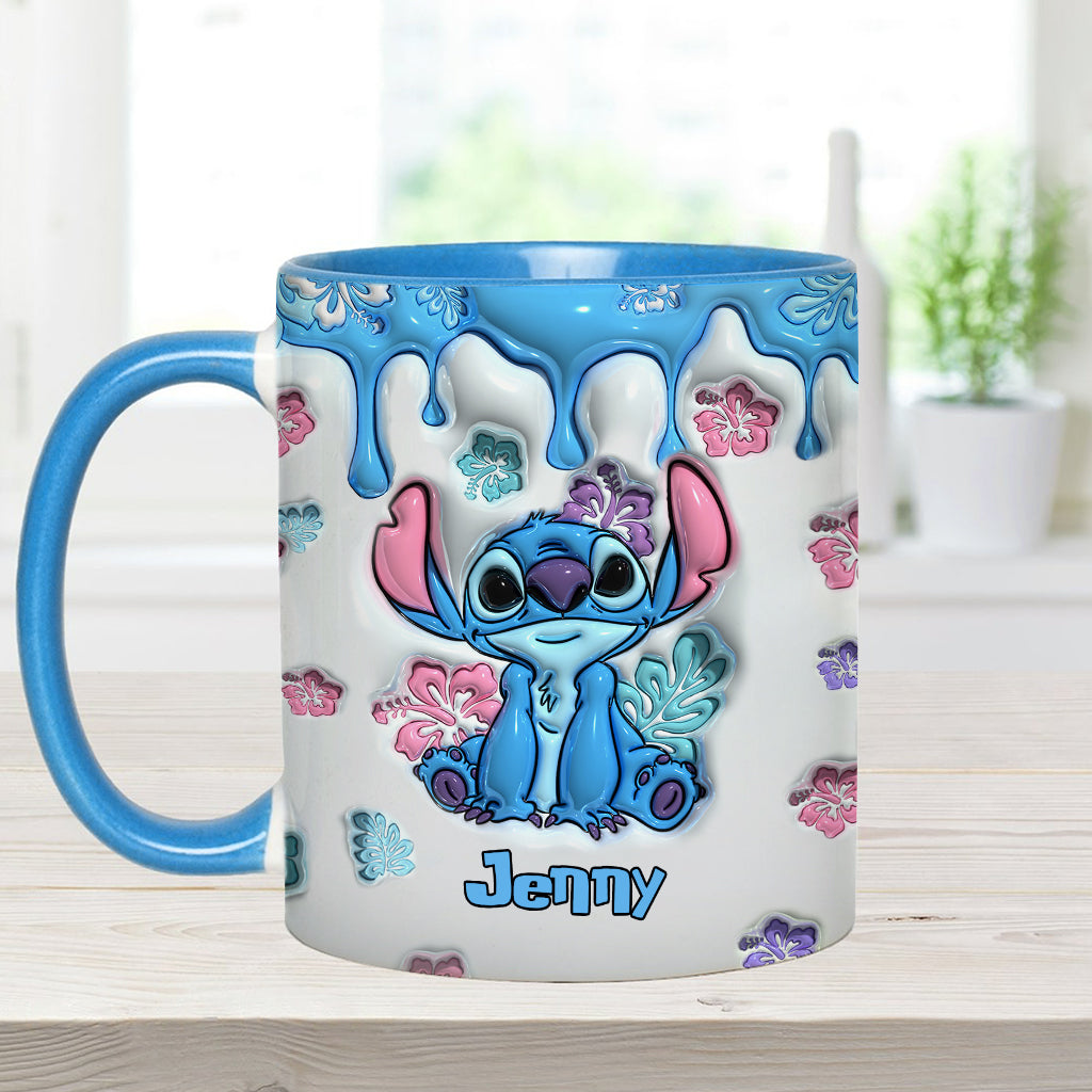Personalized Ohana Accent Mug Custom Name Gift for Birthdays Accent Mug GradoCreations