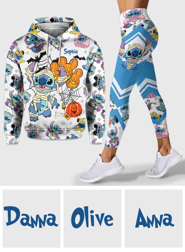 Personalized Ohana Hoodie and Leggings Set for Kids | Custom Name Hoodie & Leggings GradoCreations