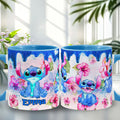 Personalized Ohana Accent Mug Colorful Floral Design Gift Accent Mug GradoCreations