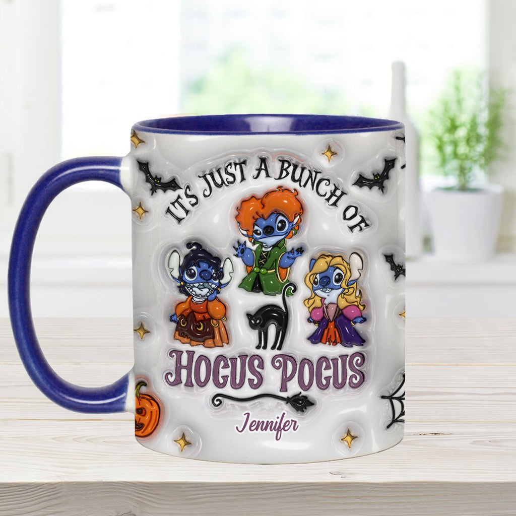 Personalized Halloween Ohana Ceramic Mug Custom Name Gift Accent Mug GradoCreations