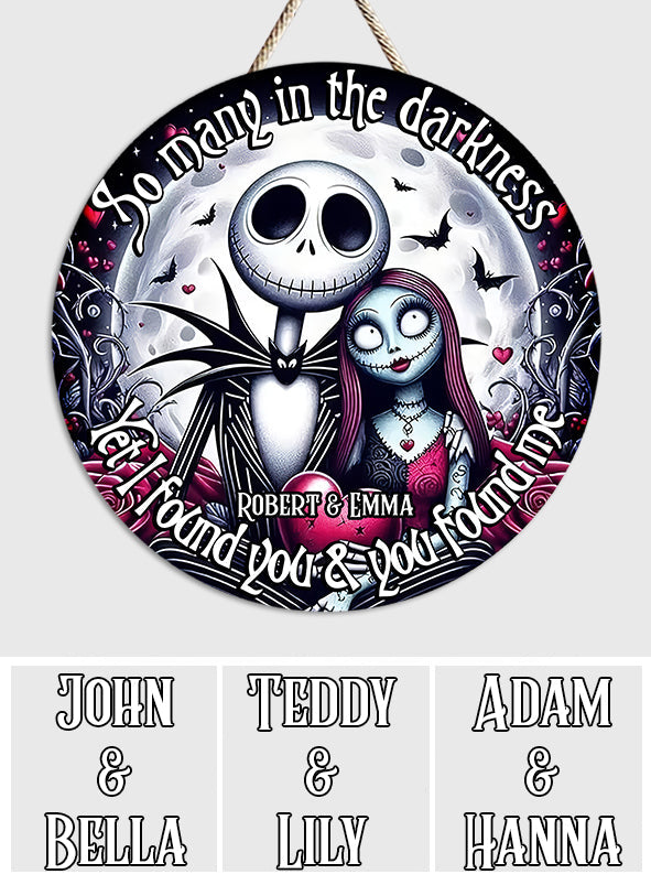 Personalized Nightmare Round Wood Sign Custom Couple Gift for Wedding Anniversary Round Wood Sign GradoCreations