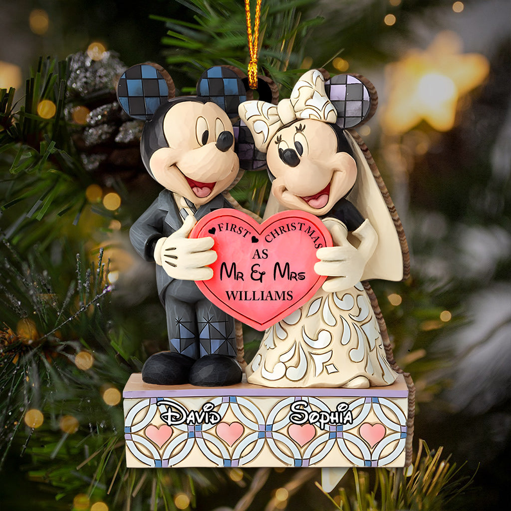 Personalized First Christmas Mouse Ornament Custom Name Gift Ornament GradoCreations