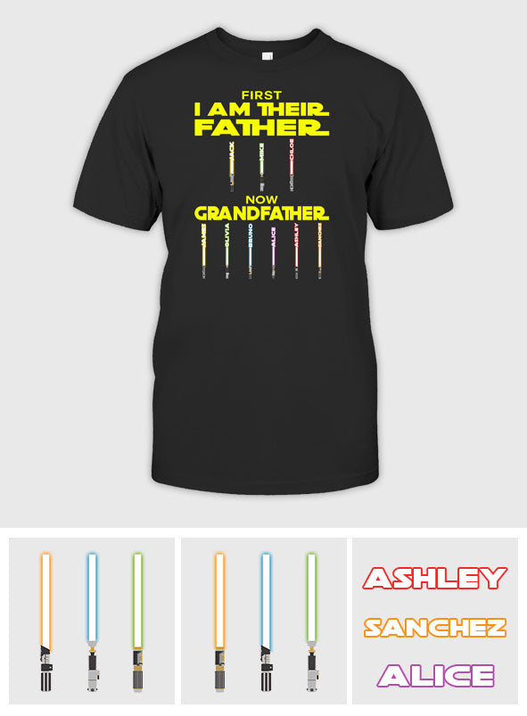 Personalized Star Wars Father Grandfather T-Shirt & Hoodie Gift T-shirt & Hoodie GradoCreations