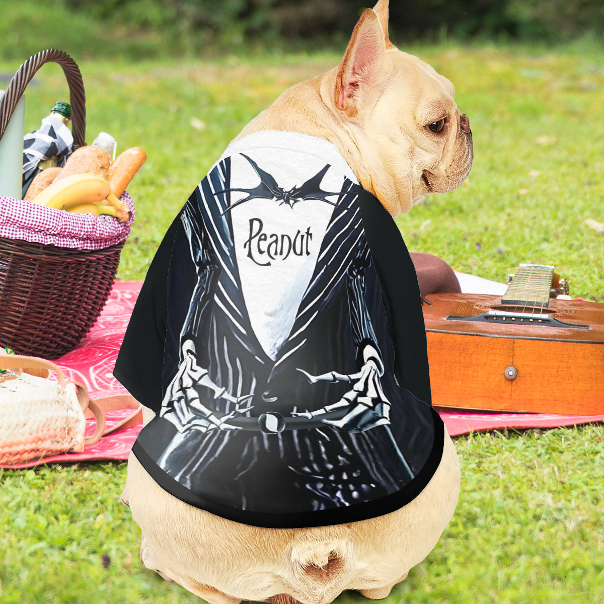 Personalized Skellington Dog Shirt Custom Pet Costume Pet Shirt GradoCreations