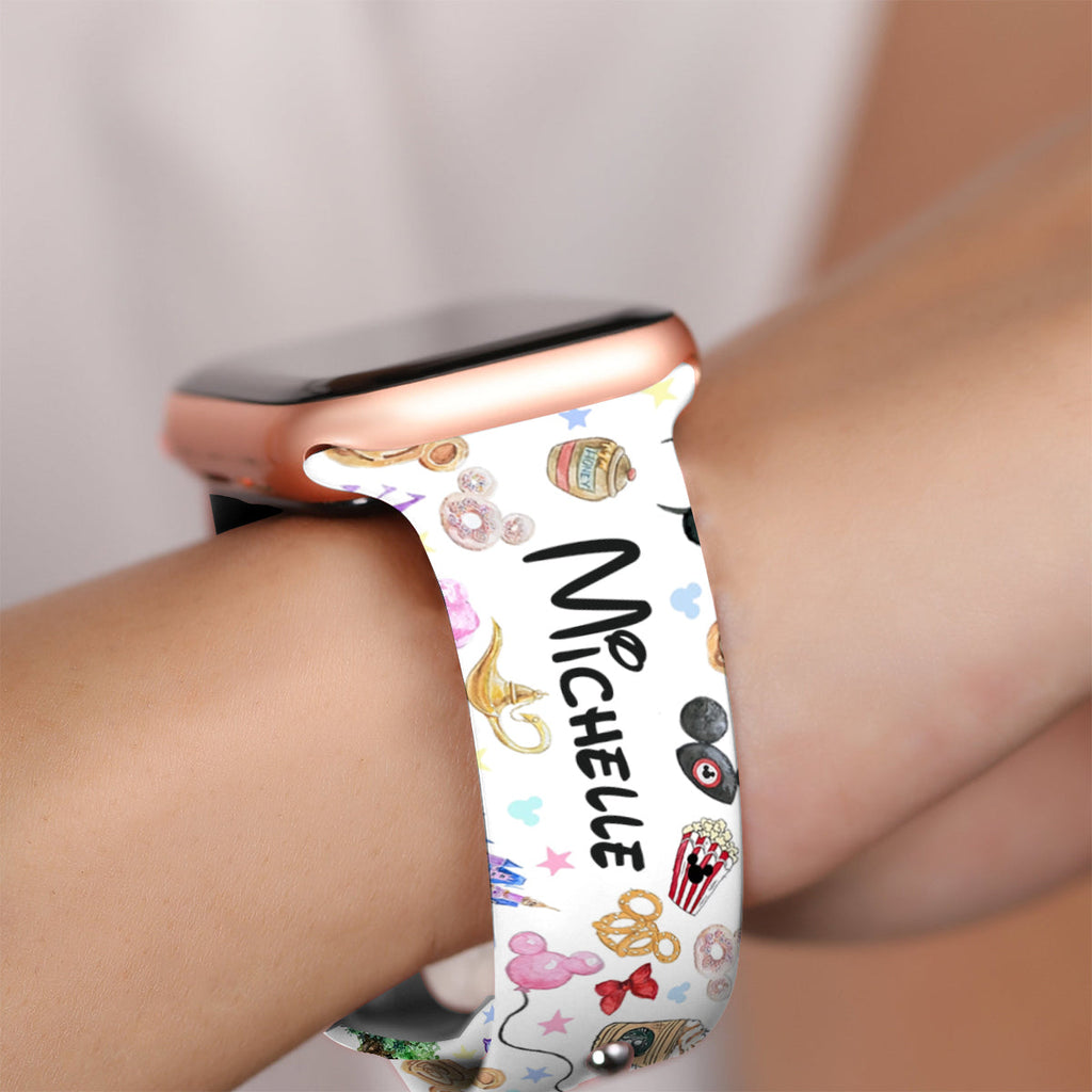Personalized Mouse Ears Apple Watch Band Custom Name Gift Apple Watch Band GradoCreations