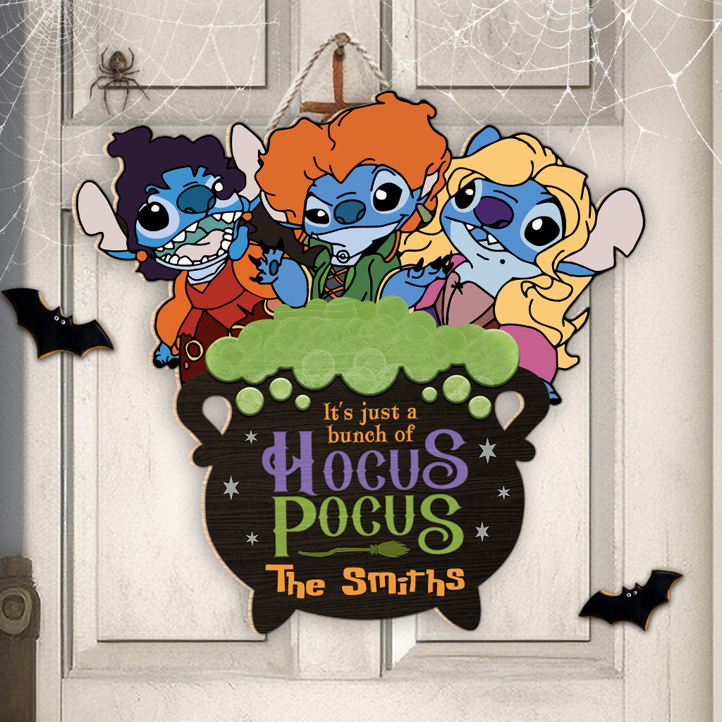 Personalized Hocus Pocus Ohana Custom Wood Sign for Halloween Wood Sign GradoCreations