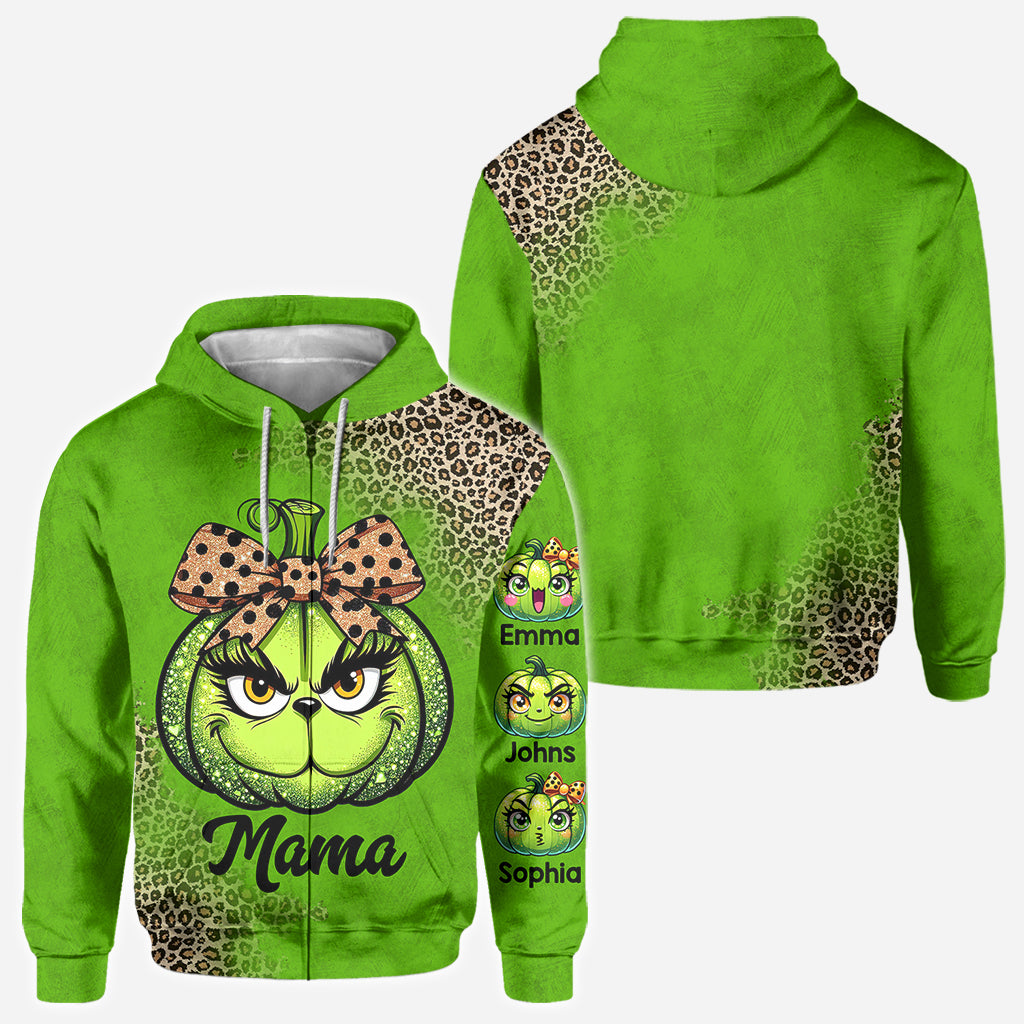 Personalized Grinchy Mama All Over Shirt Christmas Gift All Over Shirt GradoCreations