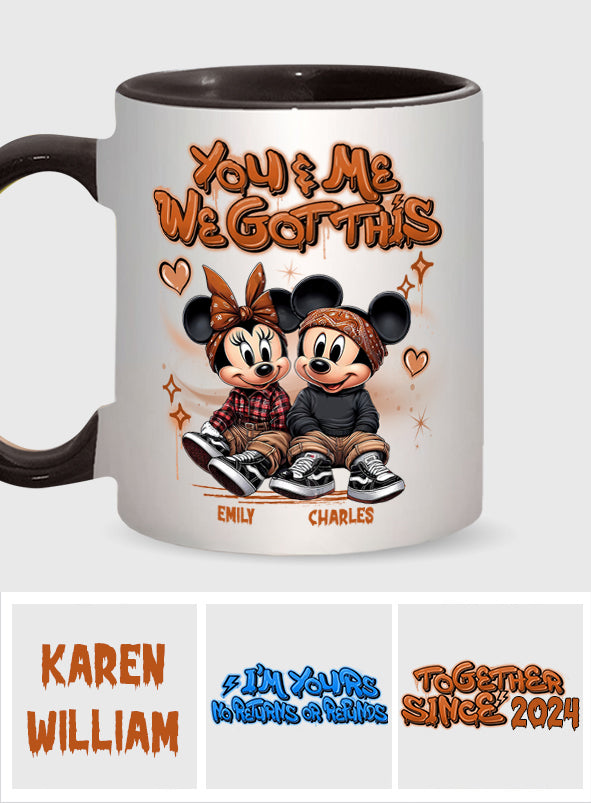 Personalized We Got This Accent Mug Custom Name Gift for Couples Accent Mug GradoCreations
